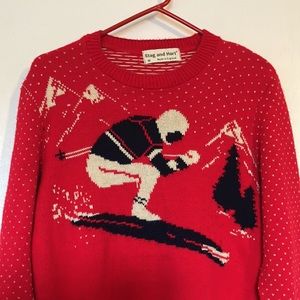 Vintage 80’s ski sweater retro imported from England men’s med, women’s large